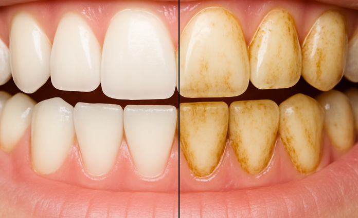 dents qui se tachent